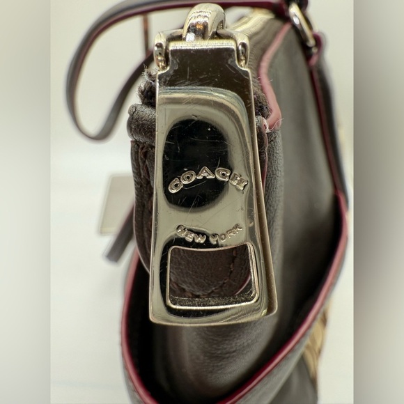 Coach Ava Khaki Signature Brown Leather Tote Bag Large Women's Handbag F37231 - Picture 5 of 8